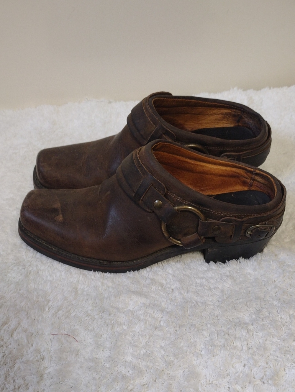 Frye Women's Leather Boots Slip-On Clogs Size 8 - Picture 3 of 11